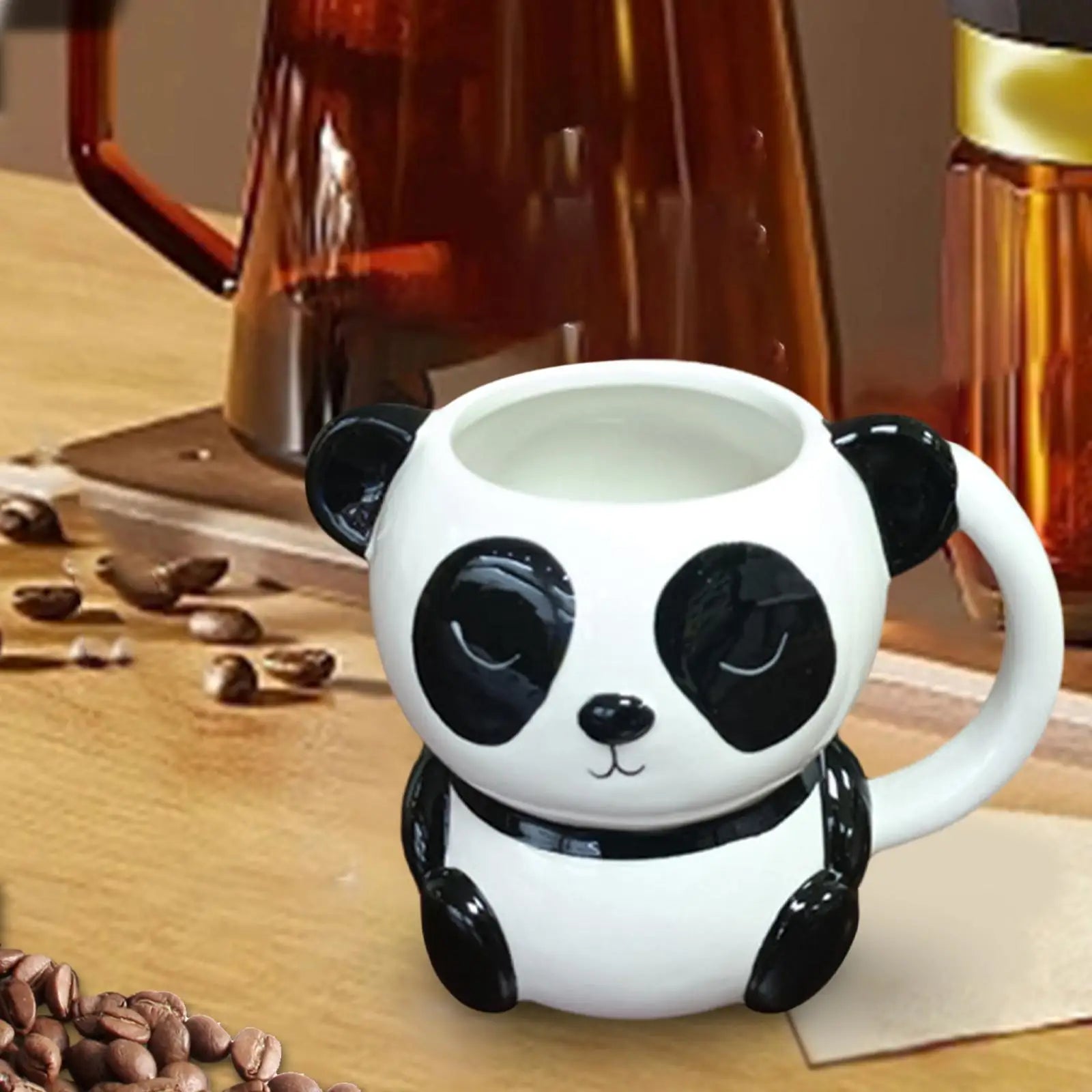 Ceramic animal panda mug lifestyle shot